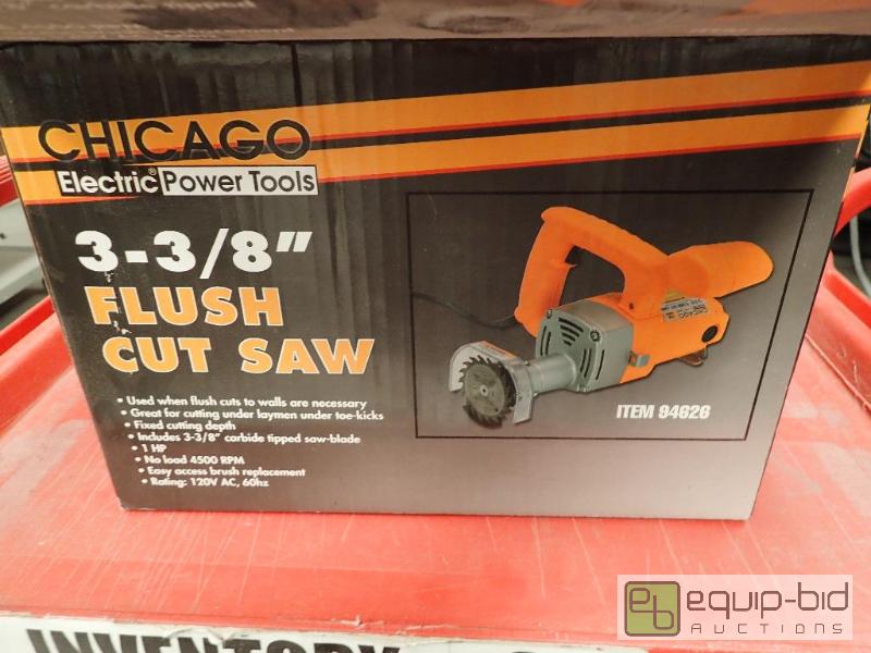 lot 672 image: Chicago 3-38 Flush Cut Off Saw