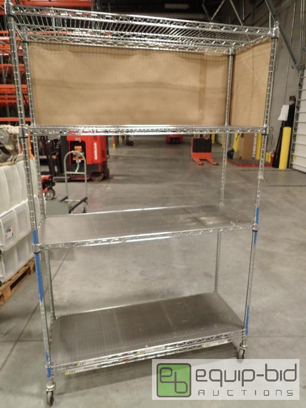 lot 872 image: 5 Tier Metal Frame Storage Shelf