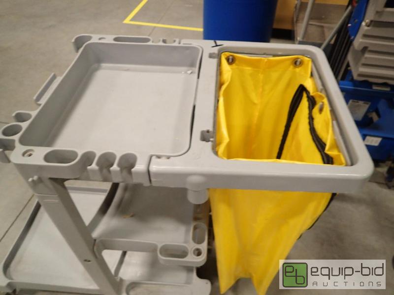 lot 893 image: Framed Metal Heavy Duty Work top Laminated Table