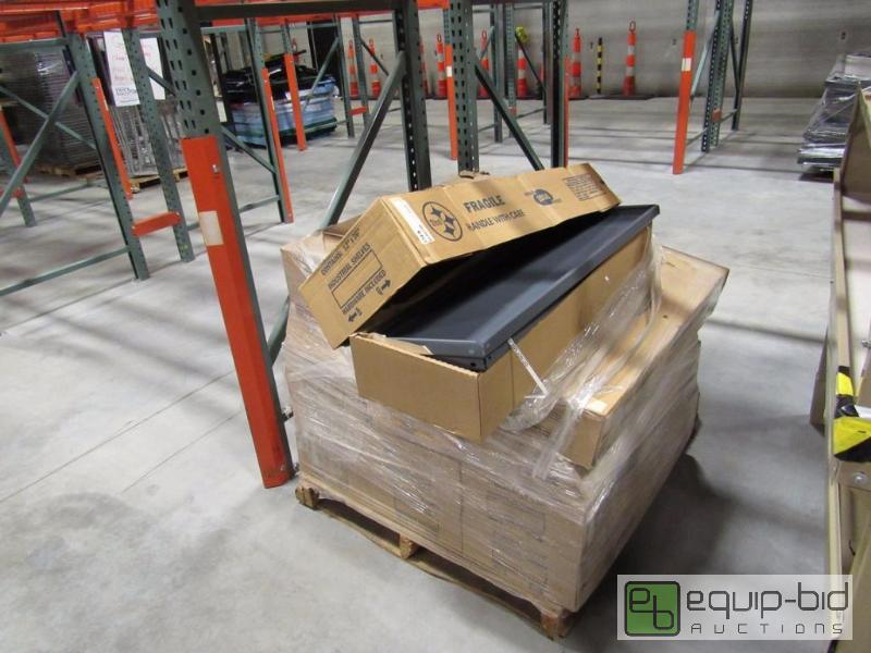 lot 937 image: Pallet Of Grey Metal Shelves