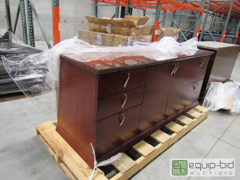 lot 962 image: 60 Solid Wood Credenza