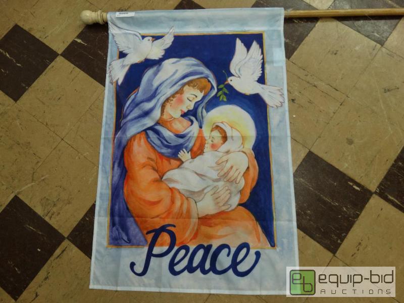 lot 511 image: Lot of 2 outdoor flags with poles....