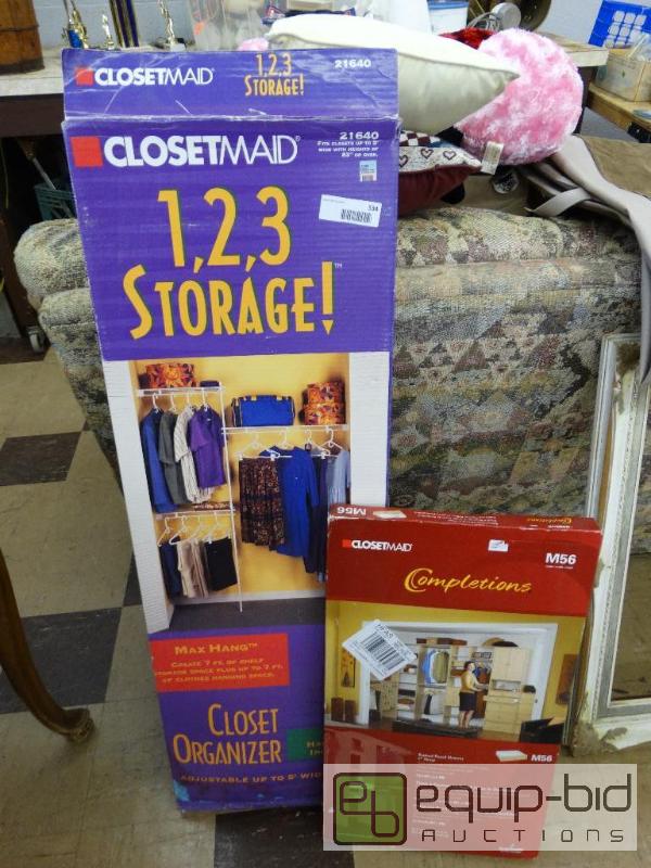 lot 534 image: Closet maid closet organizer &amp completion...