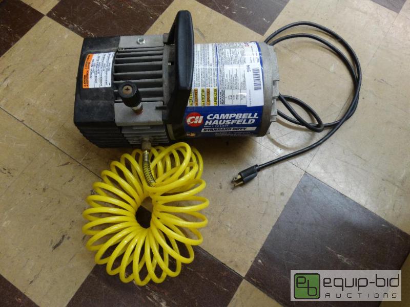 lot 594 image: Campbell Hausfeld portable air compressor wit...