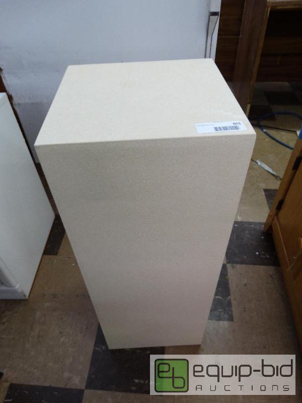 lot 601 image: Display pedestal.  11-12&quot square x 30&q...