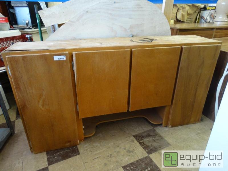 lot 618 image: Vintage kitchen wall cabinet....