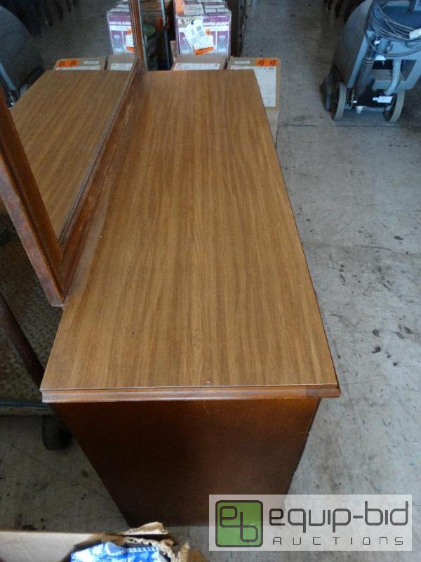 lot 631 image: 7 drawer dresser with mirror....