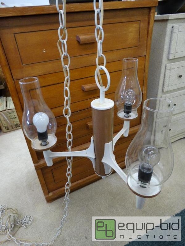 lot 639 image: 1960s hanging light fixture....