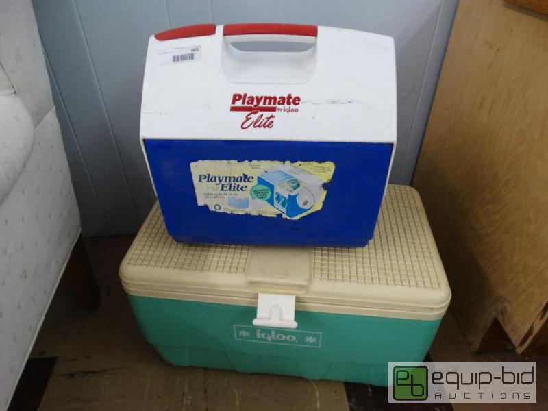 lot 661 image: Igloo chest cooler &amp Playmate elite coole...