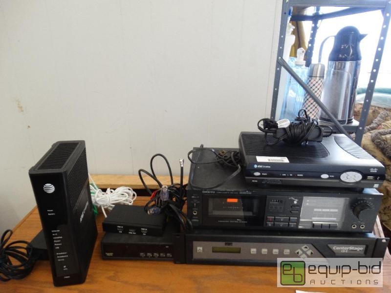 lot 669 image: AT&ampT U-verse modem &amp recorder, HDMI b...