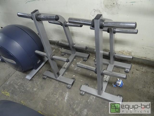 lot 366 image: (2) Hammer Strength Weight Lifting Plate Rack