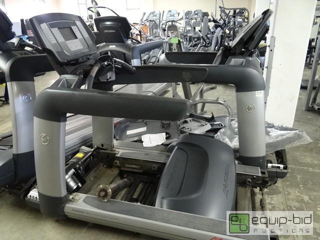 lot 383 image: (2) Life Fitness Flex Deck Commercial Treadmills
