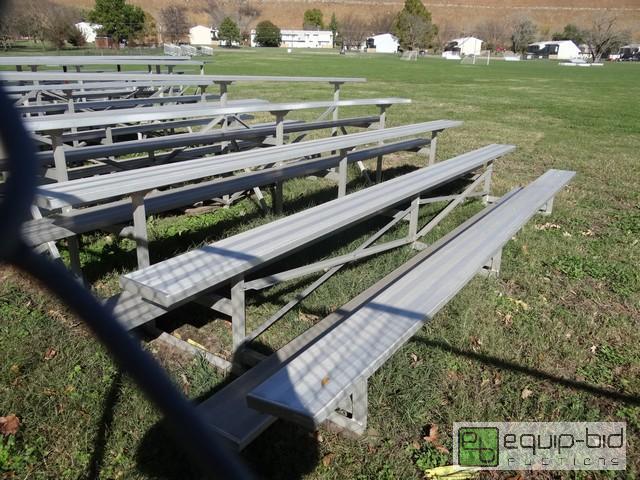 lot 480 image: 15 All Aluminum Stadiums Unlimited 5 Tier Bleacher Set
