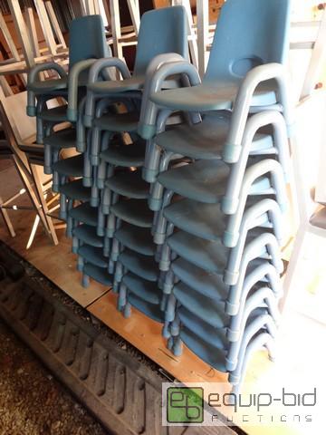lot 502 image: Lot Of (20) Blue Childrens Chair