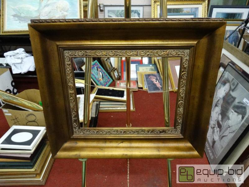 lot 590 image: Very nice wood frame.  Outside dimensions 26 ...