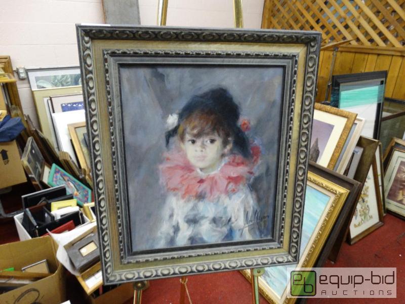 lot 606 image: Beautiful original oil on canvas in excellent...