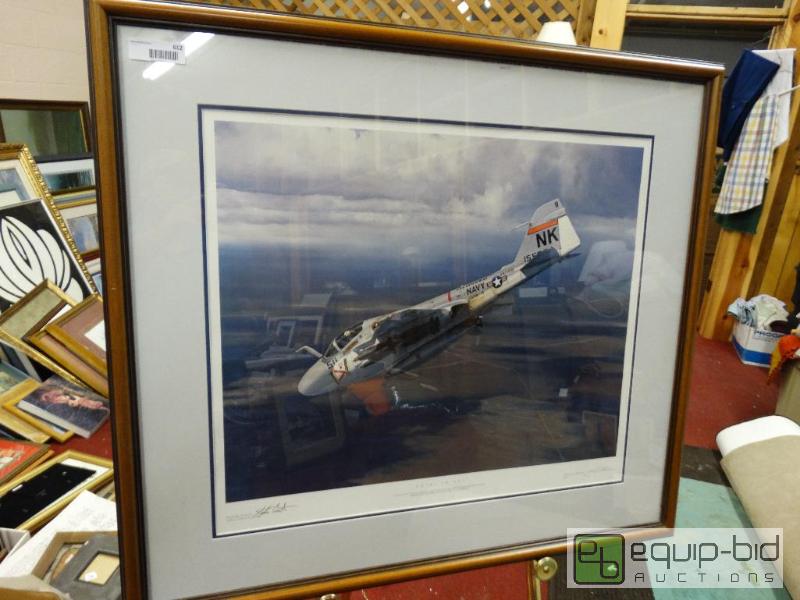 lot 612 image: Large framed print by William S Phillips.  Ti...