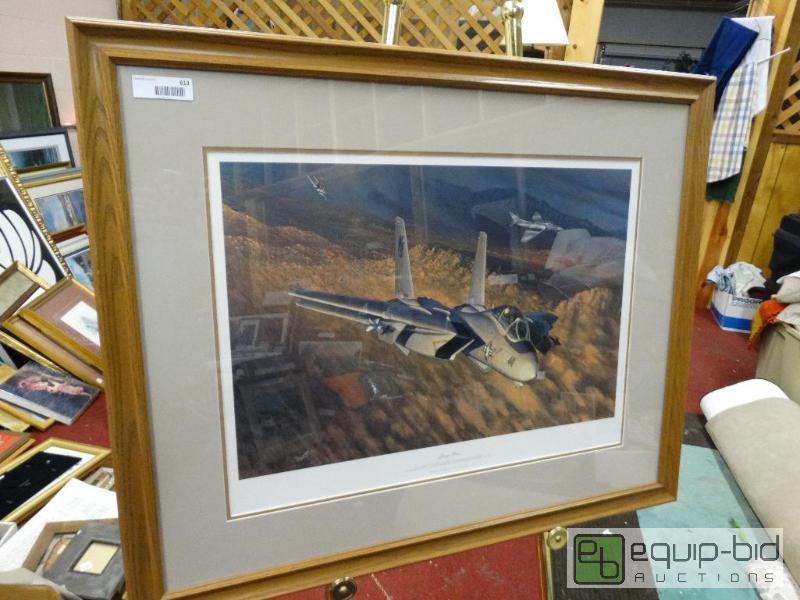 lot 613 image: Large framed print by William S Phillips.  Ti...