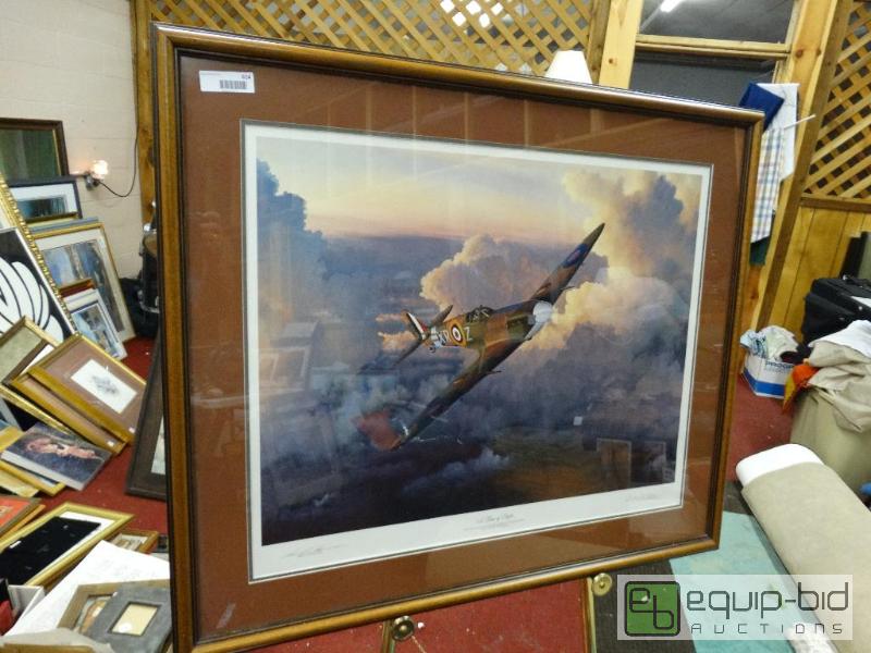 lot 614 image: Large framed print by William S Phillips.  Ti...