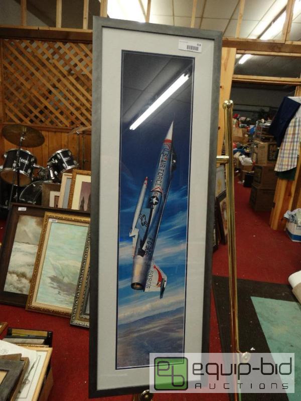 lot 618 image: Large framed print by William S Phillips.    ...