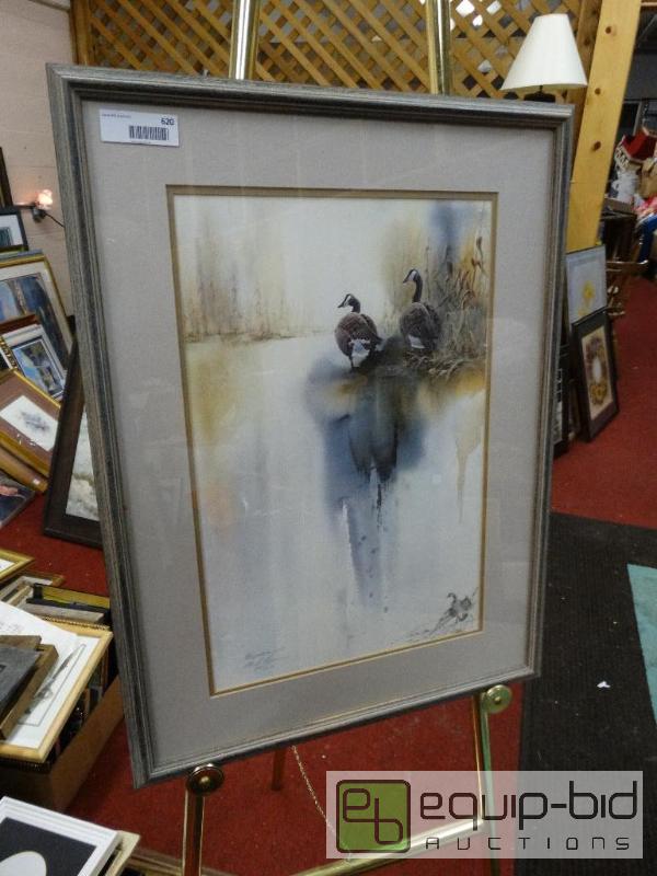 lot 620 image: Framed print by Mike Capser.  Untitled. 1986 ...