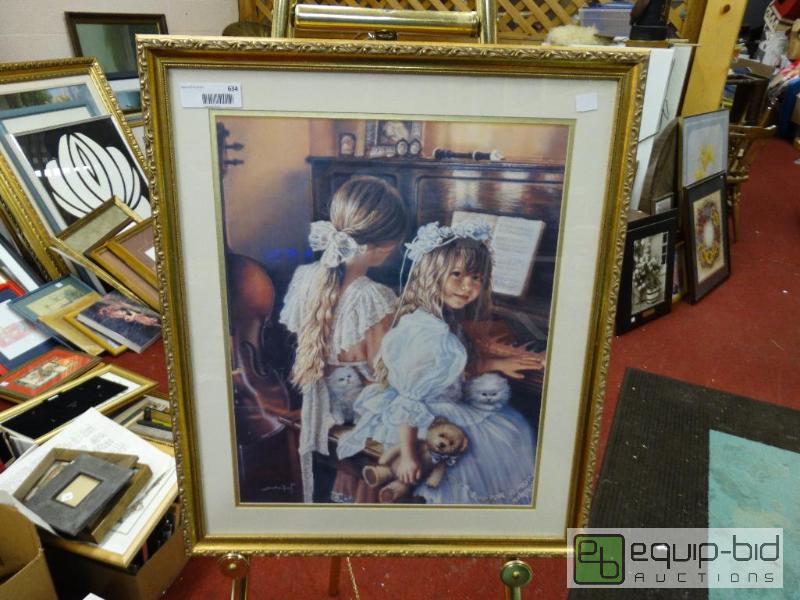 lot 634 image: Framed print by Sandra Kuck.  Titled &quot R...