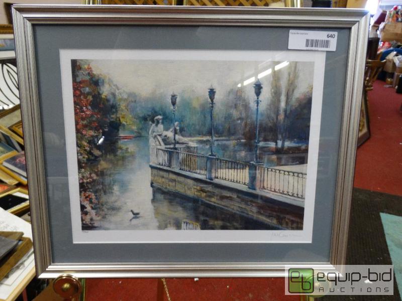lot 640 image: Framed&nbspPrint  Print Of Water Color &nbsp...