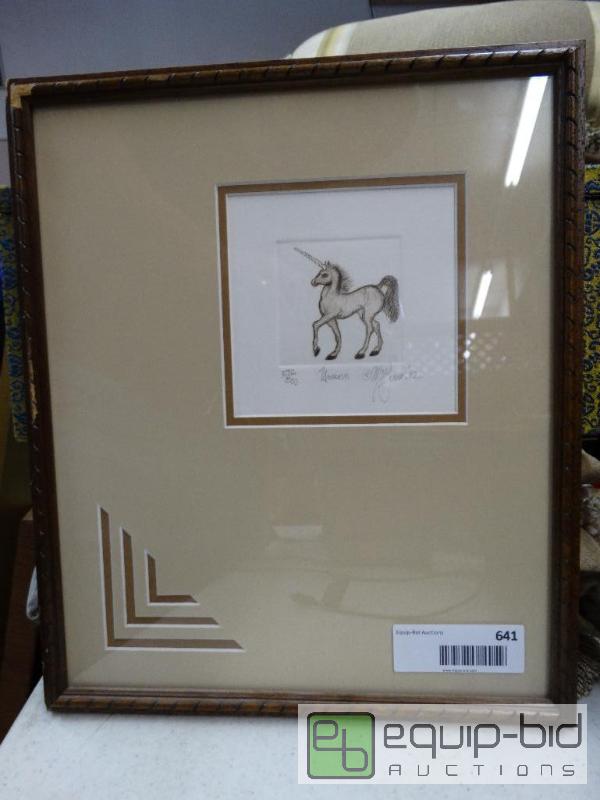 lot 641 image: Framed Print By McGinnis&nbsp  Titled  Unic...