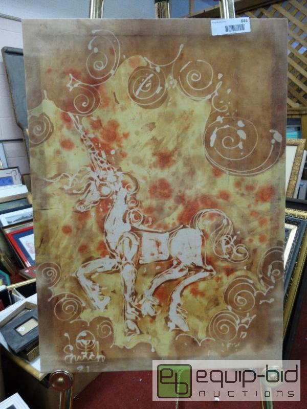 lot 643 image: Frame Print&nbsp &nbsp Silk&nbspScreen Of ...