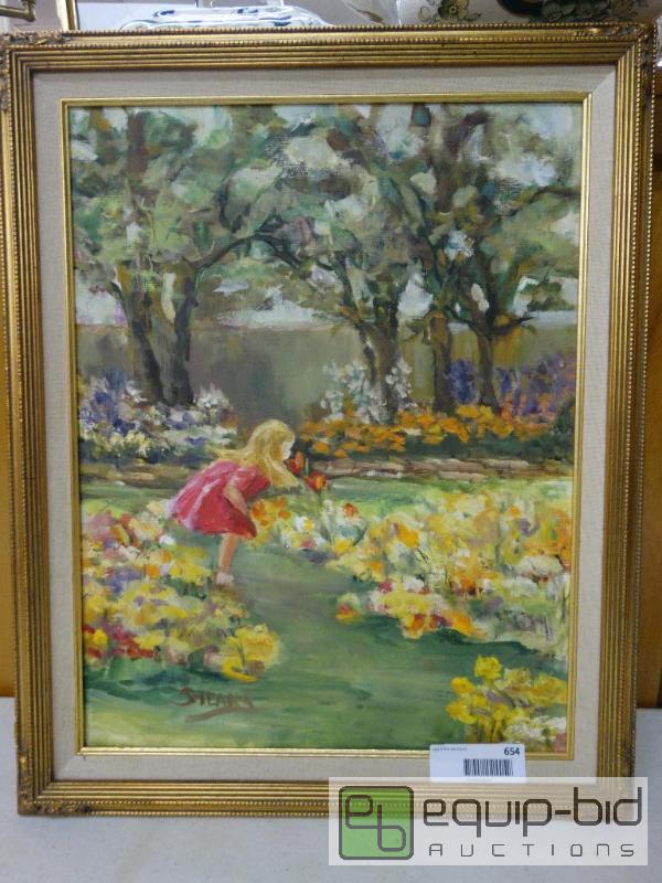 lot 654 image: Frame Print&nbsp  Painting On Canvas &nbsp ...
