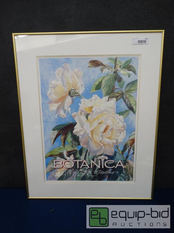 lot 671 image: Frame Print&nbsp  1995 Botanic&nbspPoster a...