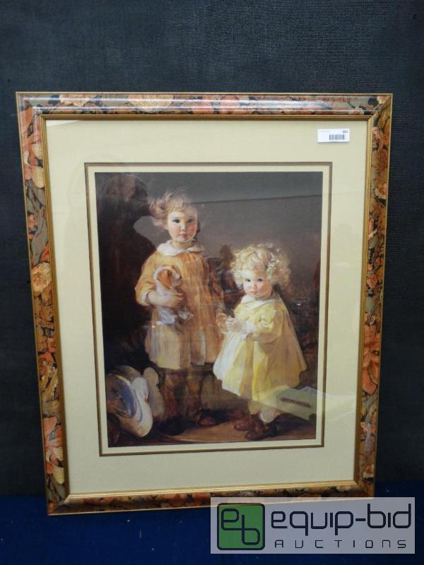 lot 691 image: Frame Print&nbsp  Windsor Art Triple Matted ...