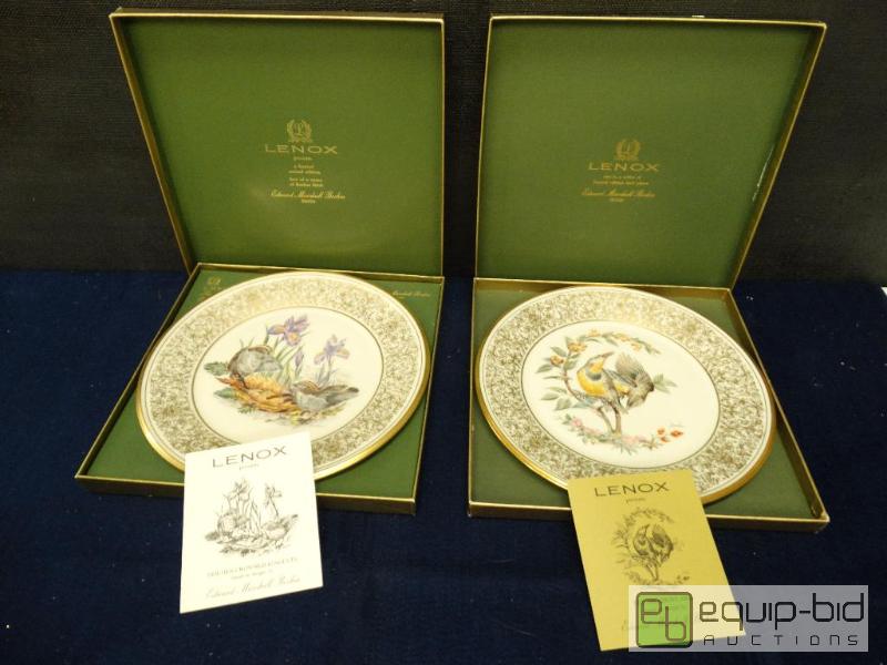 lot 696 image: Bird Plate&nbsp  Lot Of 2 Lenox Limited Edit...