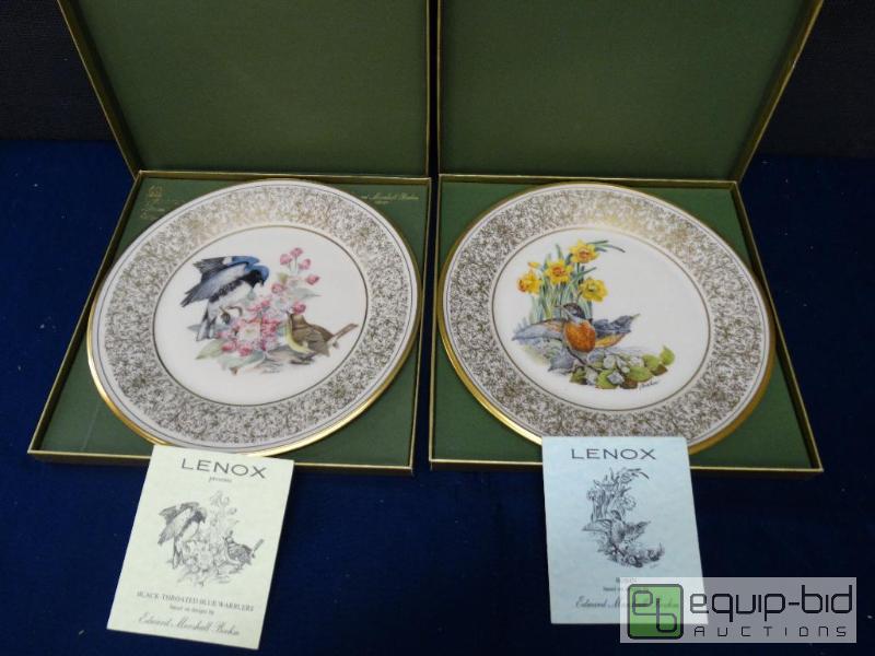 lot 701 image: Bird Plate  Lot Of 2 Lenox Limited Edition Bo...