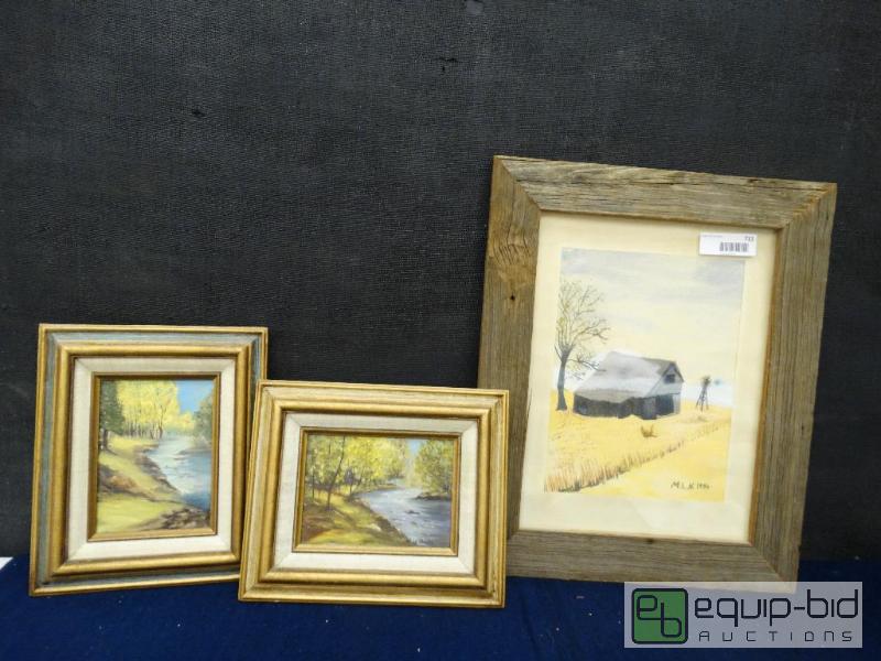 lot 711 image: frame Print By Alice&nbspDrake  set Of 2 Ori...