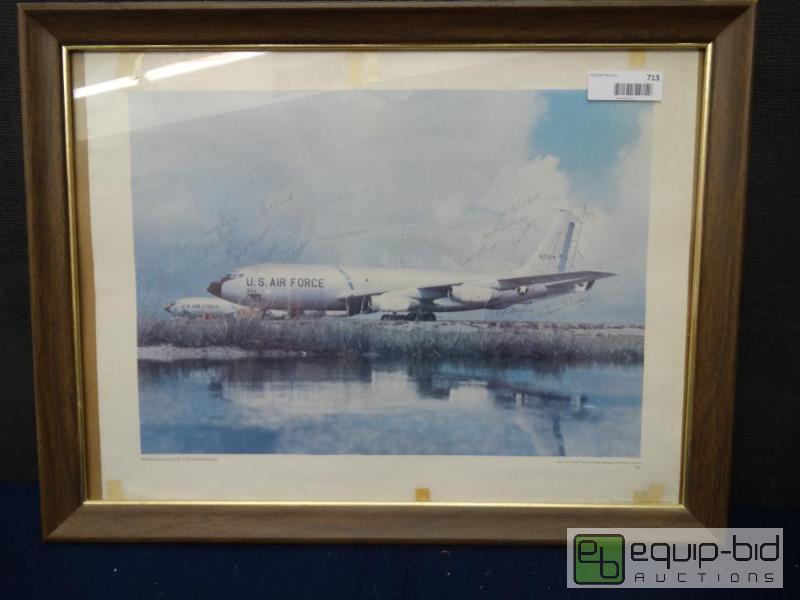 lot 713 image: Frame Print&nbsp  US AirForce&nbsp1969 KC-1...