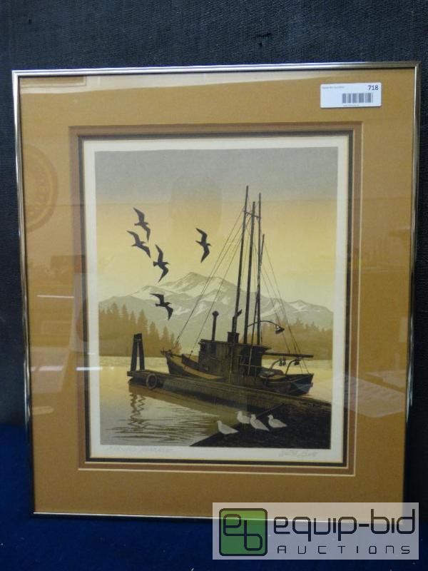 lot 718 image: Frame Print By Walter Butts&nbsp   Morning ...