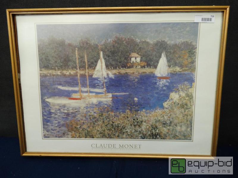 lot 719 image: Frame Print&nbsp  Claude Monet -  The Bassi...