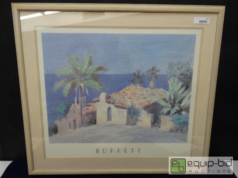 lot 727 image: Frame Print&nbsp  Large Print Of Costal Wate...
