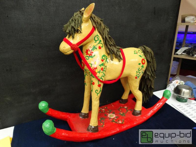 lot 752 image: Rocking Horse&nbsp  Excellent Folk Art Rocki...