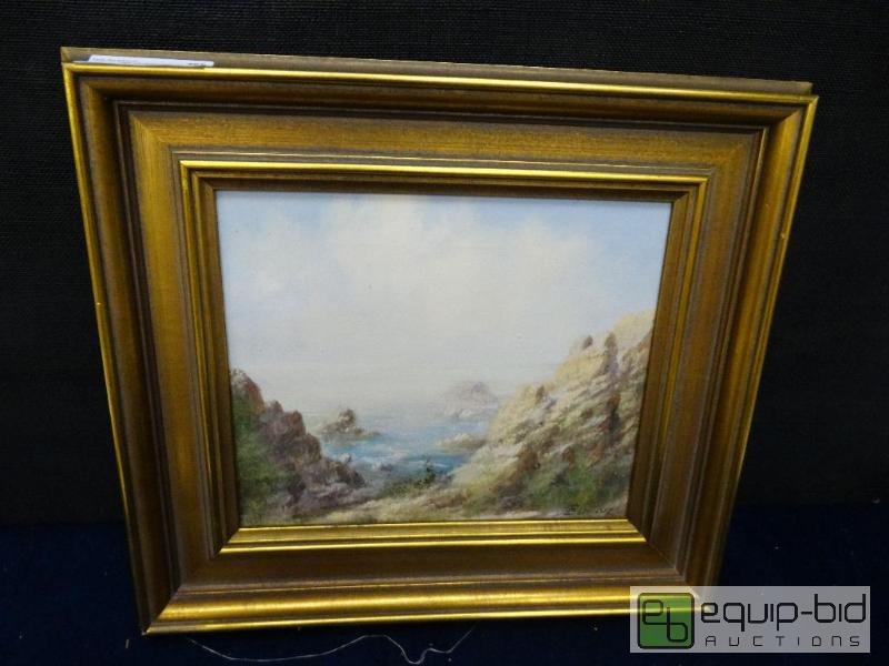 lot 755 image: Frame Print&nbsp  Framed Original Oil On Can...