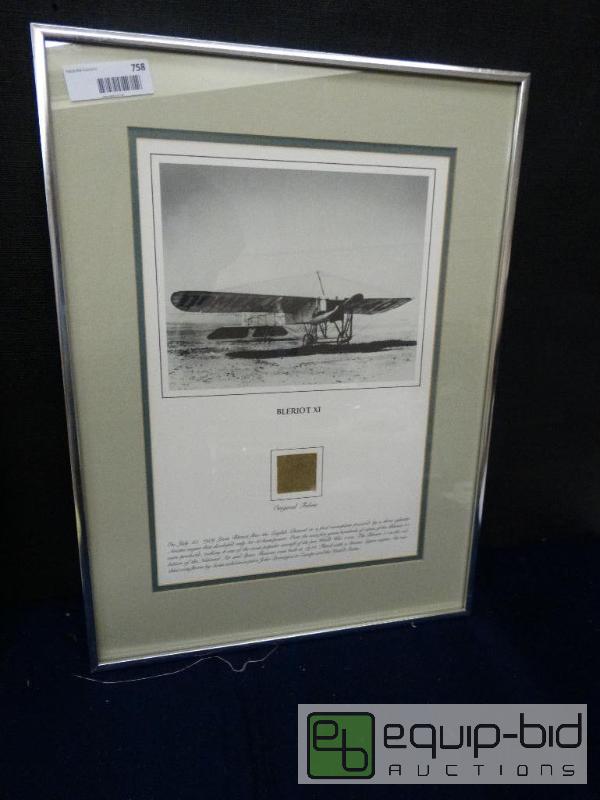 lot 758 image: Frame Print&nbsp  Framed Print Of Bleriot&nb...
