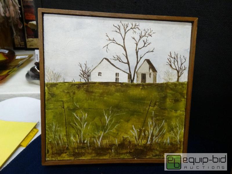 lot 771 image: Frame print By Gordon  Framed Original Oil On...