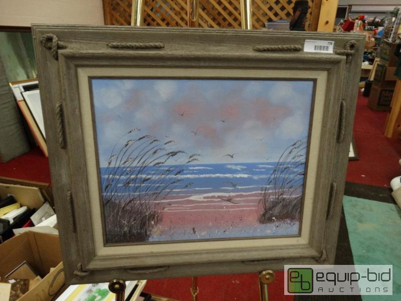 lot 778 image: Frame Print By Shirley  Framed Original Oil O...