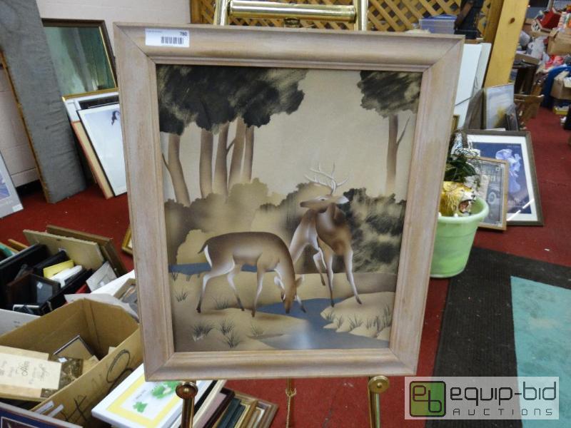lot 780 image: Frame Print by Harris  Framed Oil On Board&nb...