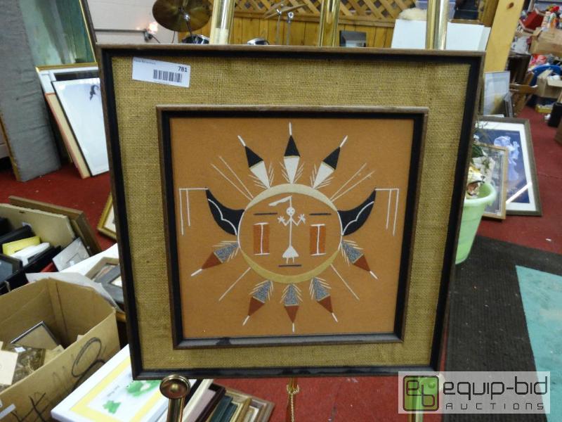 lot 781 image: Framed Print by Edward Yizzie&nbsp  Framed O...