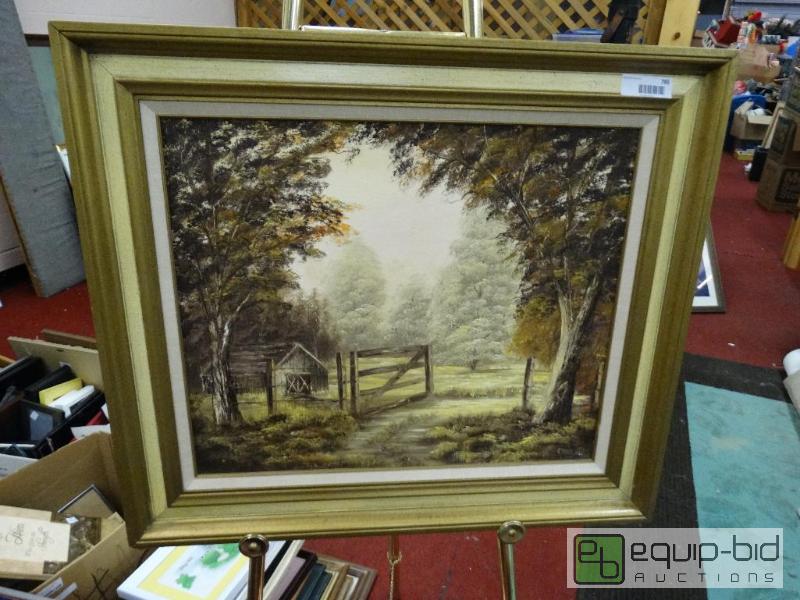 lot 785 image: Frame Print&nbsp  Framed Oil On Board&nbsp&...