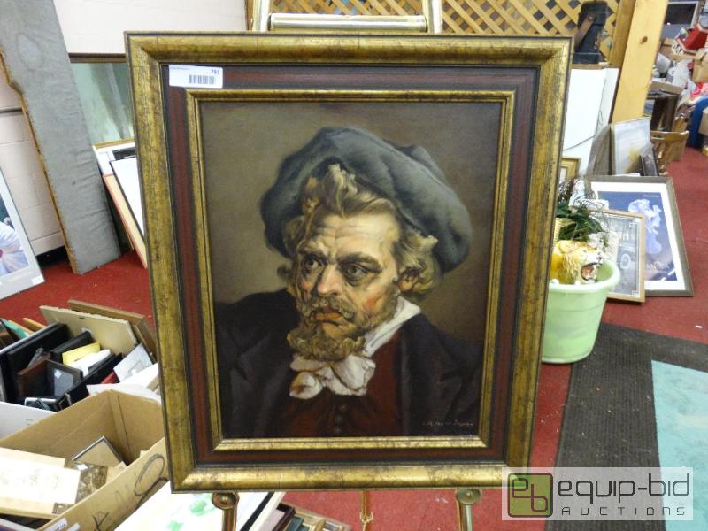 lot 791 image: Frame Print&nbsp  Framed Oil On Canvas&nbsp...