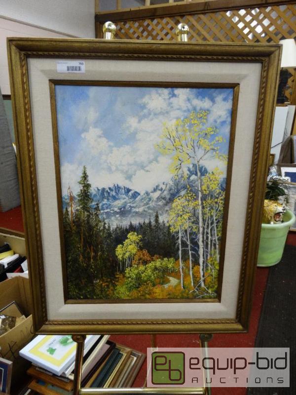 lot 793 image: Frame Print&nbsp  Framed Oil On Canvas&nbsp...