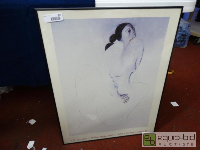 lot 800 image: Frame Print By R.C &nbspGorman&nbsp  Framed...